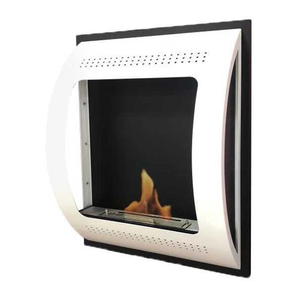 Stoves | Helena Ethanol Fireplace White Climatization Stoves