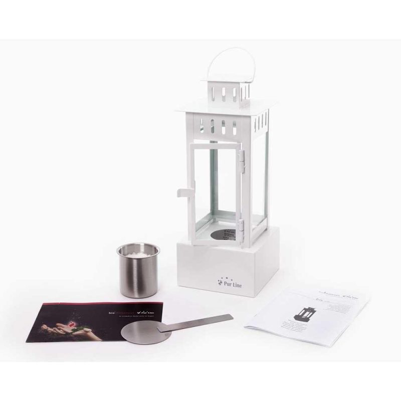 Stoves | Iris W Gas Lantern White Climatization Stoves