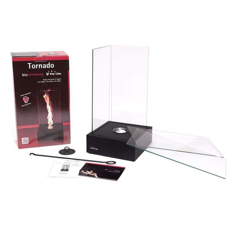 Stoves | Tornado Tabletop Ethanol Fireplace Black Climatization Black