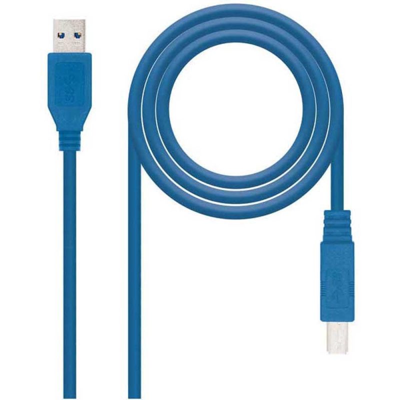 USB Cables | 10.01.0802-BL 2 m USB-A To USB-B Cable Blue Cables Blue