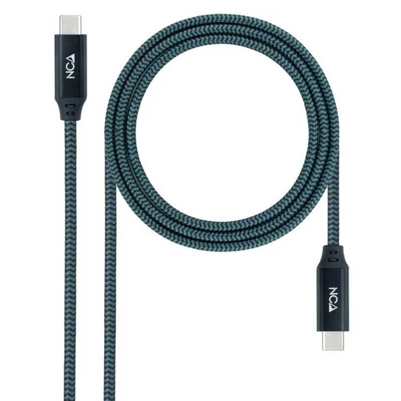 USB Cables | 10.01.4301-COMB 1 m USB-C Cable Black / Grey Cables Black