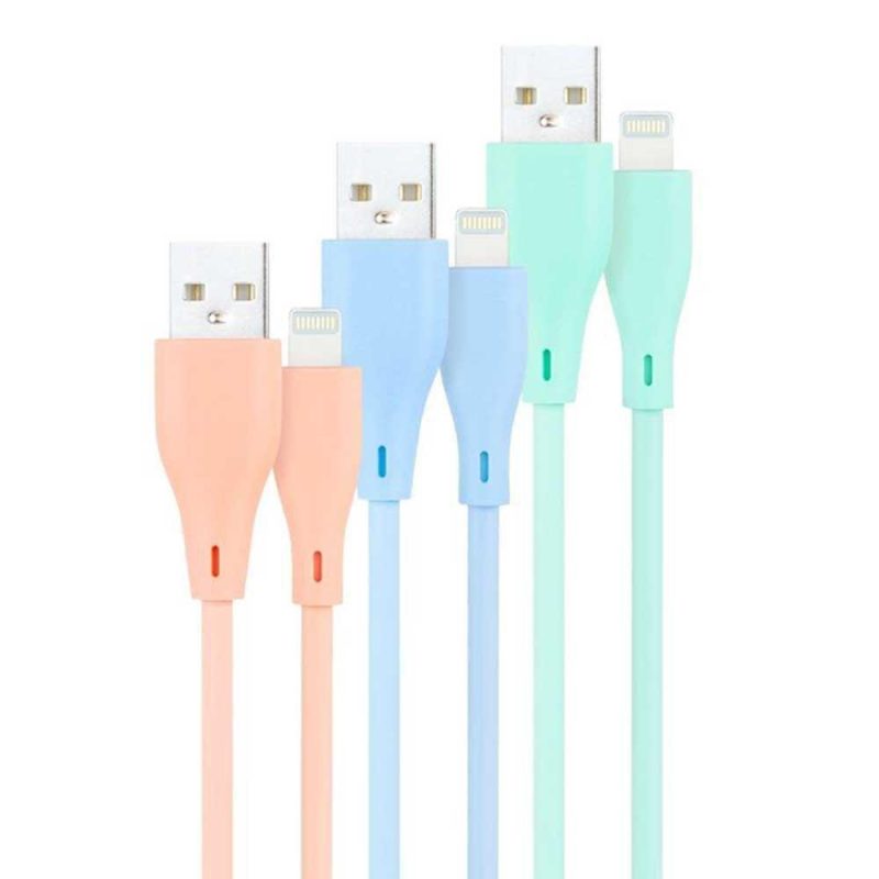 USB Cables | 10.10.0401-A1 USB-A To Lightning Cable 1 m 3 units Multicolor Cables Multicolor