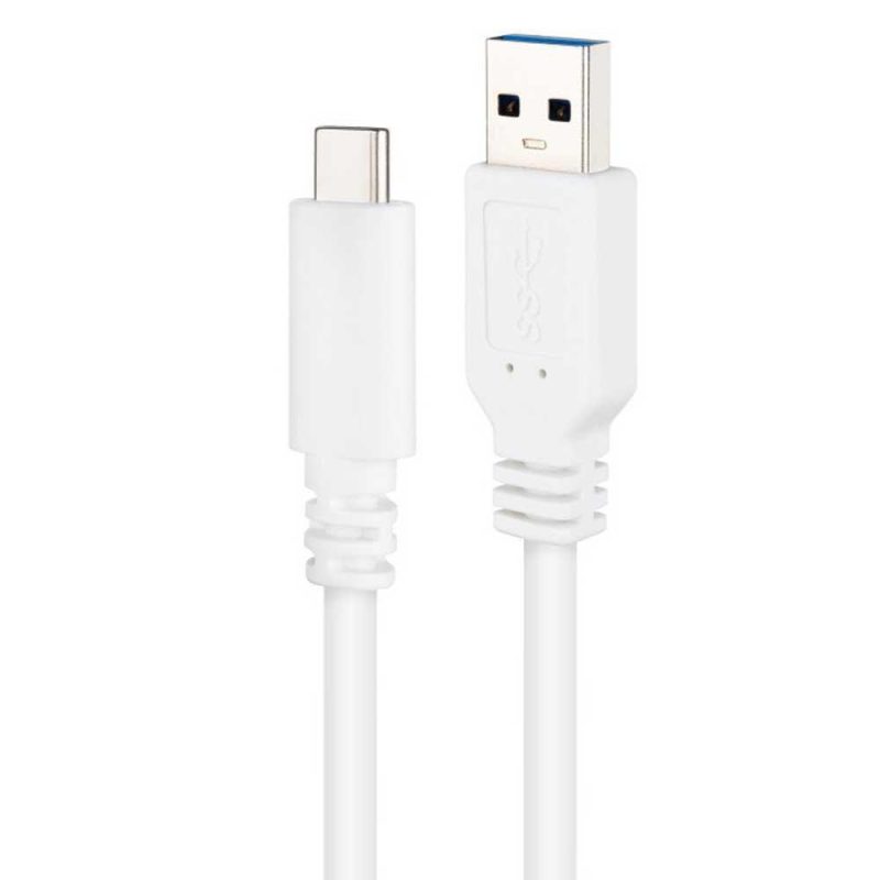 USB Cables | 2 m USB-A To USB-C Cable White Cables USB Cables