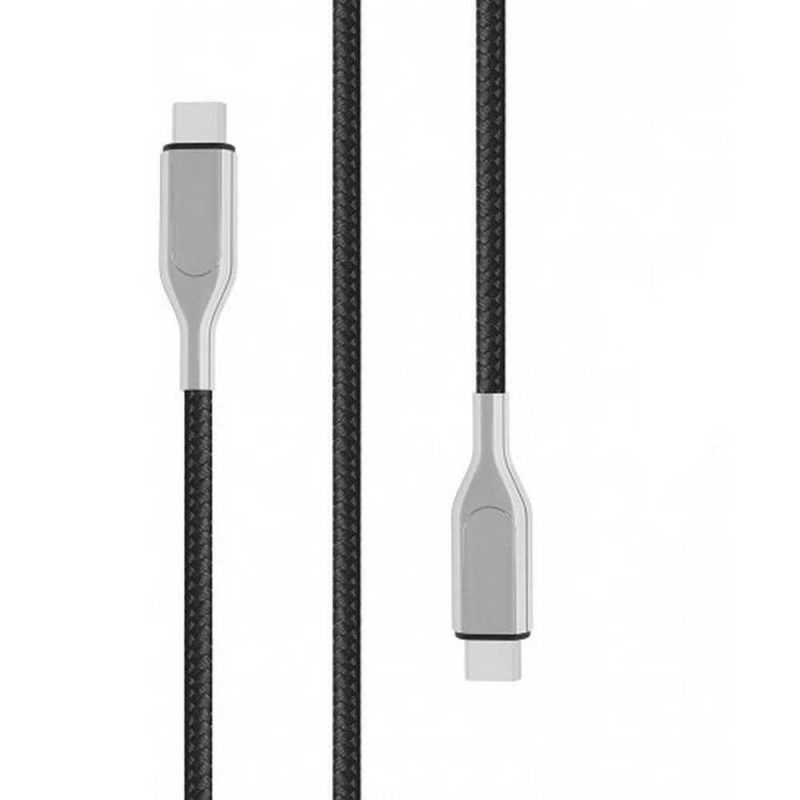 USB Cables | Core Ultra Fast PD 60W 1.5 m USB-C Cable Silver / Black Cables Black