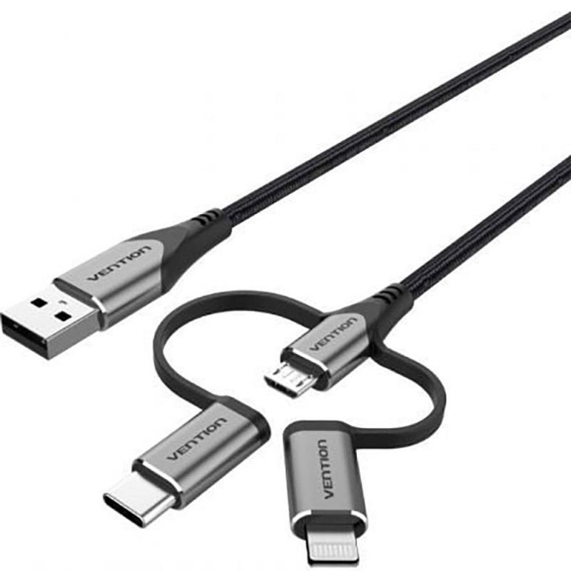 USB Cables | CQJHF USB-C To MicroUSB Cable 1 m Grey Cables Grey