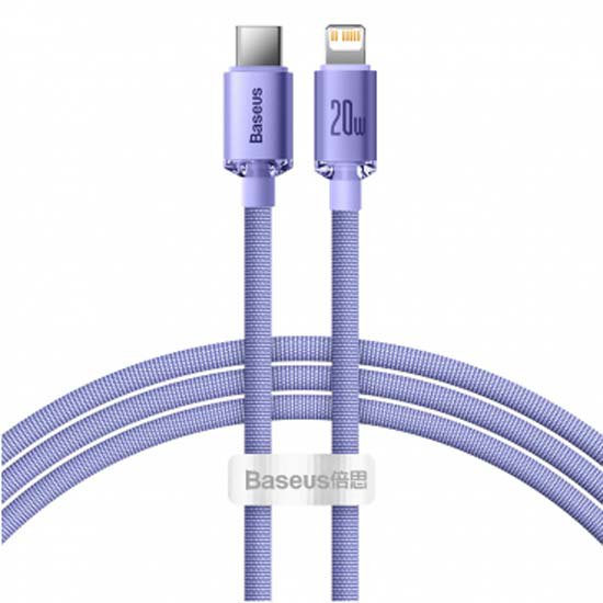 USB Cables | Crystal Shine Series 20W 1.2 m USB-C To Lightning Cable Purple Cables Purple