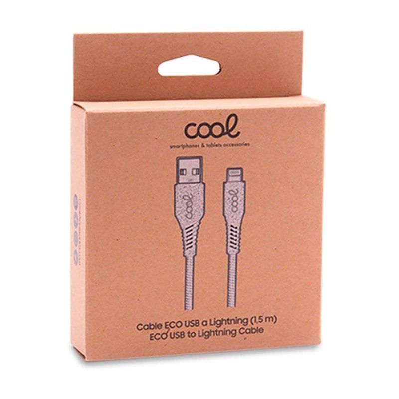 USB Cables | ECO Lightning 1.5 m Cable Beige Cables Beige