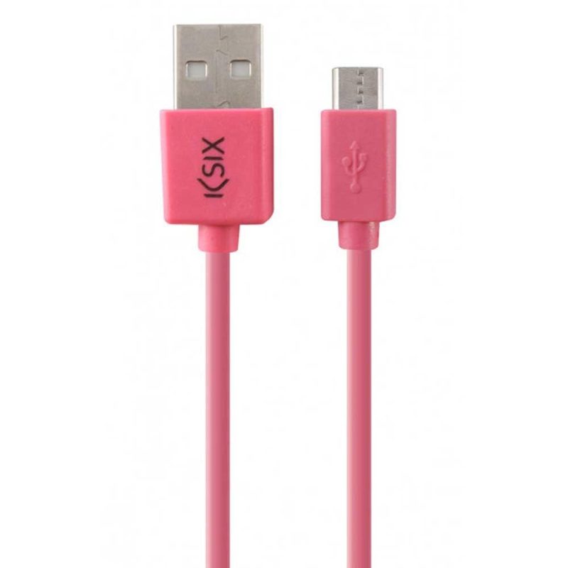 USB Cables | Micro USB Cable 1 m Pink Cables Pink