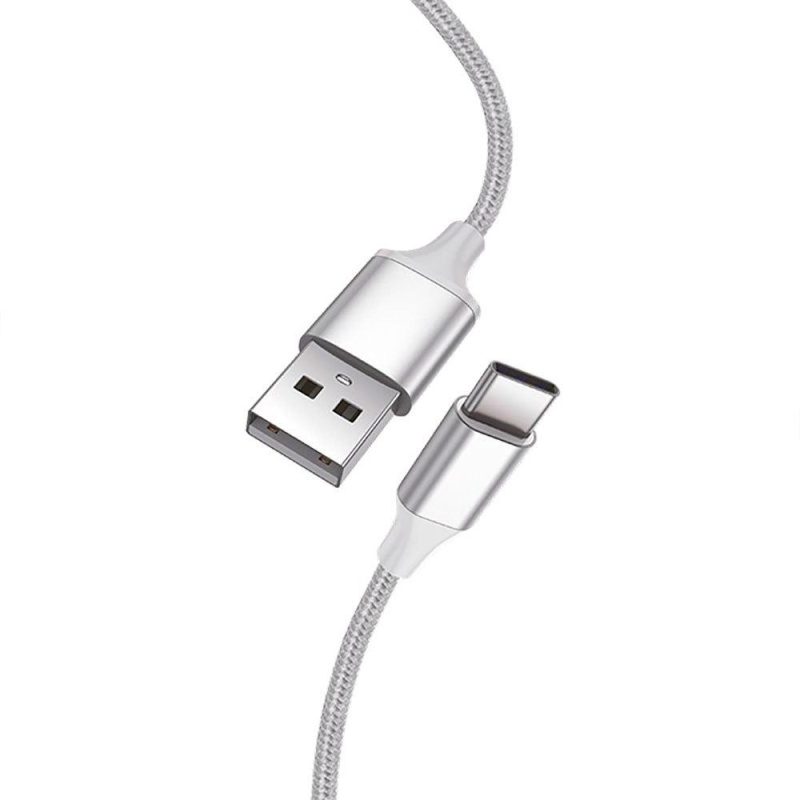 USB Cables | Nylon 1.2 m USB-C Cable White Cables USB Cables