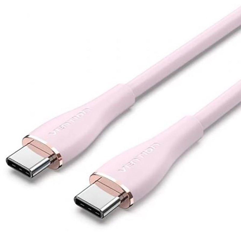 USB Cables | TAWPF 1 m USB-A To USB-C Cable Pink Cables Pink