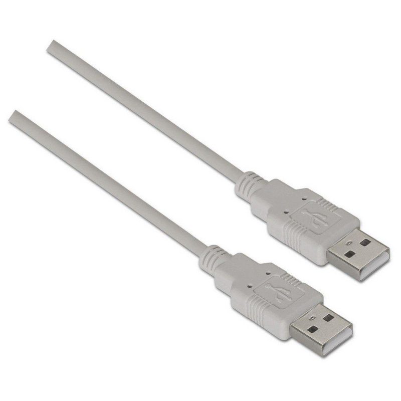 USB Cables | USB-A 2.0 To M/M 1 m Beige Cables Beige