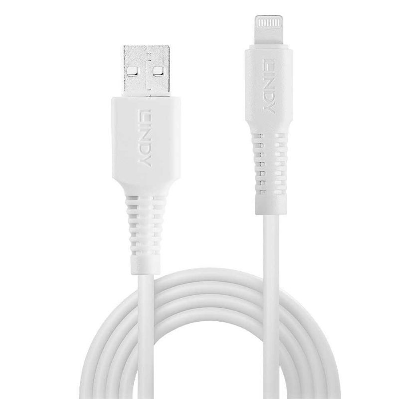 USB Cables | USB-A To Lightning Cable 2 m White Cables USB Cables