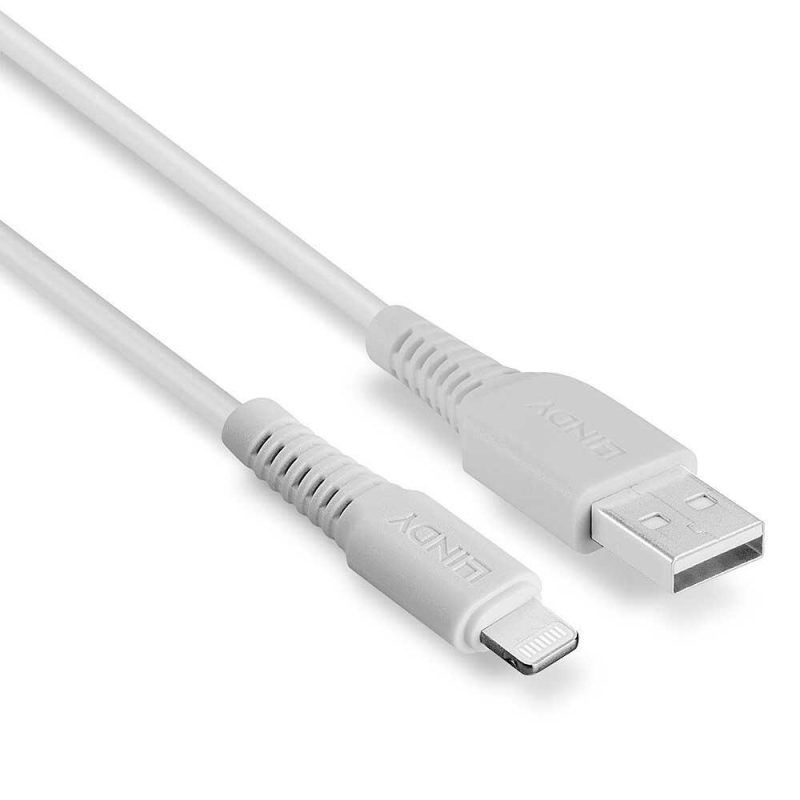 USB Cables | USB-A To Lightning Cable 2 m White Cables USB Cables