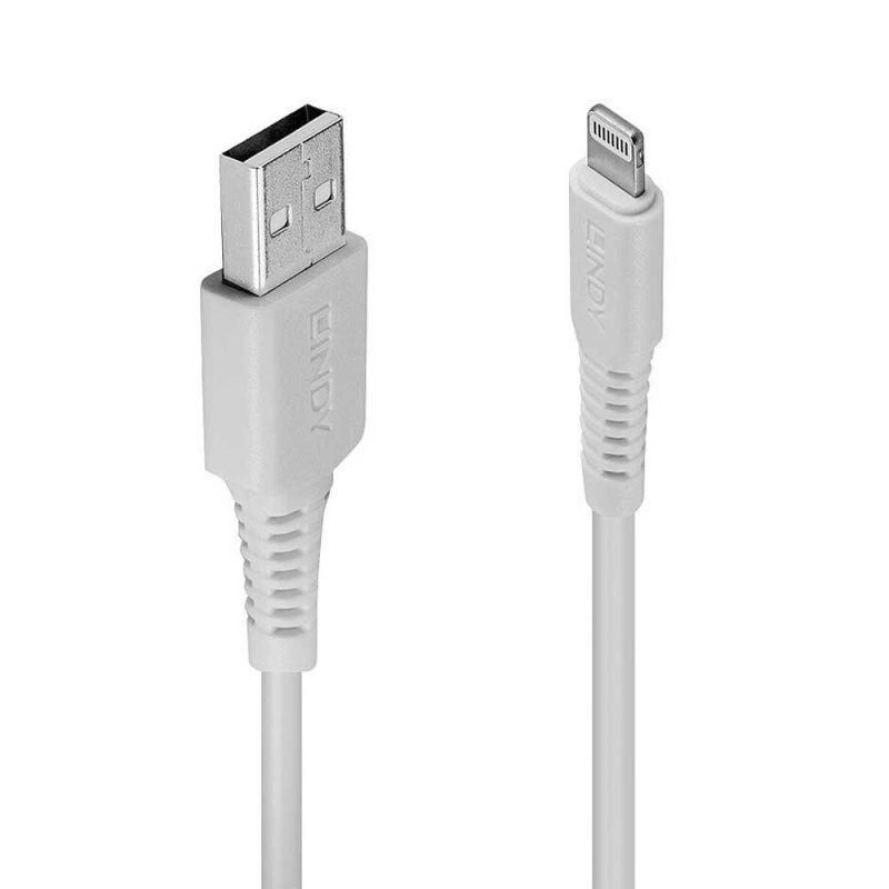 USB Cables | USB-A To Lightning Cable 2 m White Cables USB Cables