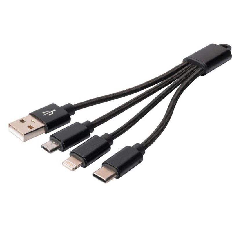 USB Cables | USB-A To Lightning Cable Black Black