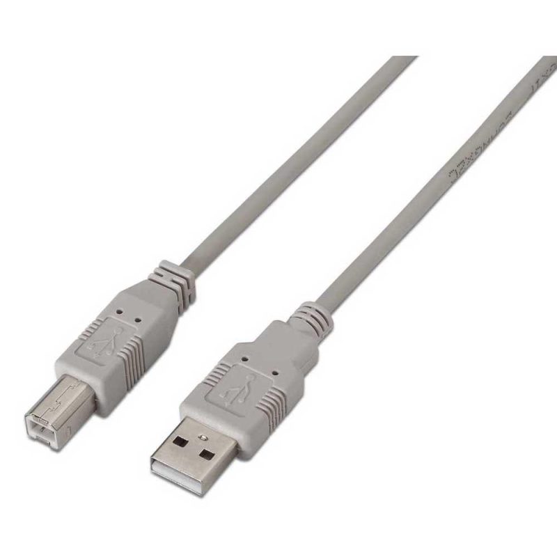 USB Cables | USB-B 2.0 To USB-A 2.0 M/M 3 m Beige Cables Beige