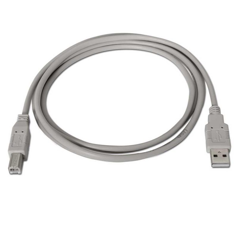 USB Cables | USB-B 2.0 To USB-A 2.0 M/M 3 m Beige Cables Beige