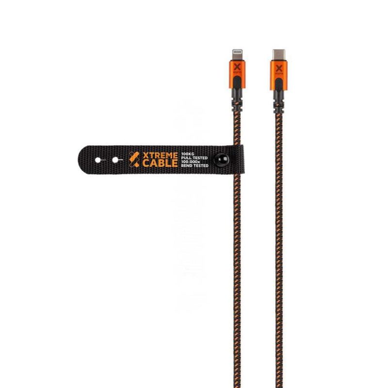 USB Cables | Xtreme USB-C To Lightning Cable 1.5 m Orange / Black Cables Black