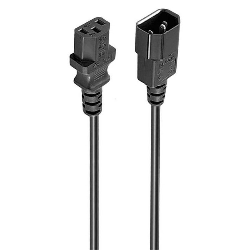 Electrical Power Cables | C13-C14 EW-190200-050-N-P 5 m Power Cord Black Cables Black