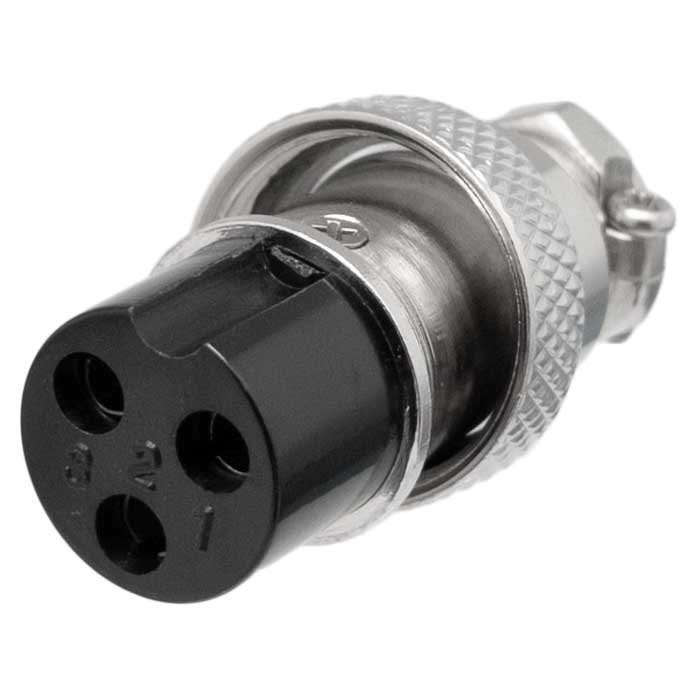 Audio and Video | Microphone 3 Pin 1178 Female GX16 Connector Silver Audio & Video Audio & Video