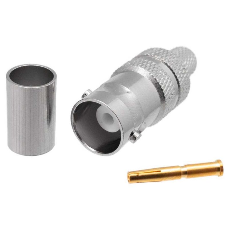 Audio and Video | Bnc Female Crimp RG223 Connector Silver Audio & Video Audio & Video