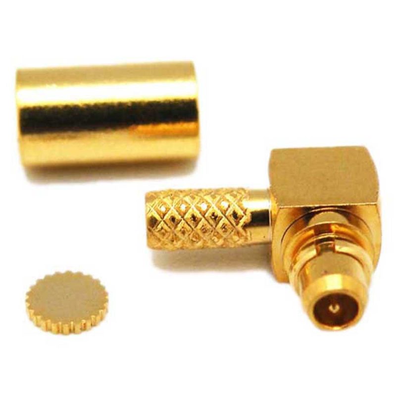 Audio and Video | Mmcx Male Angled Crimp Dorado RG178U Connector Gold Audio & Video Audio & Video